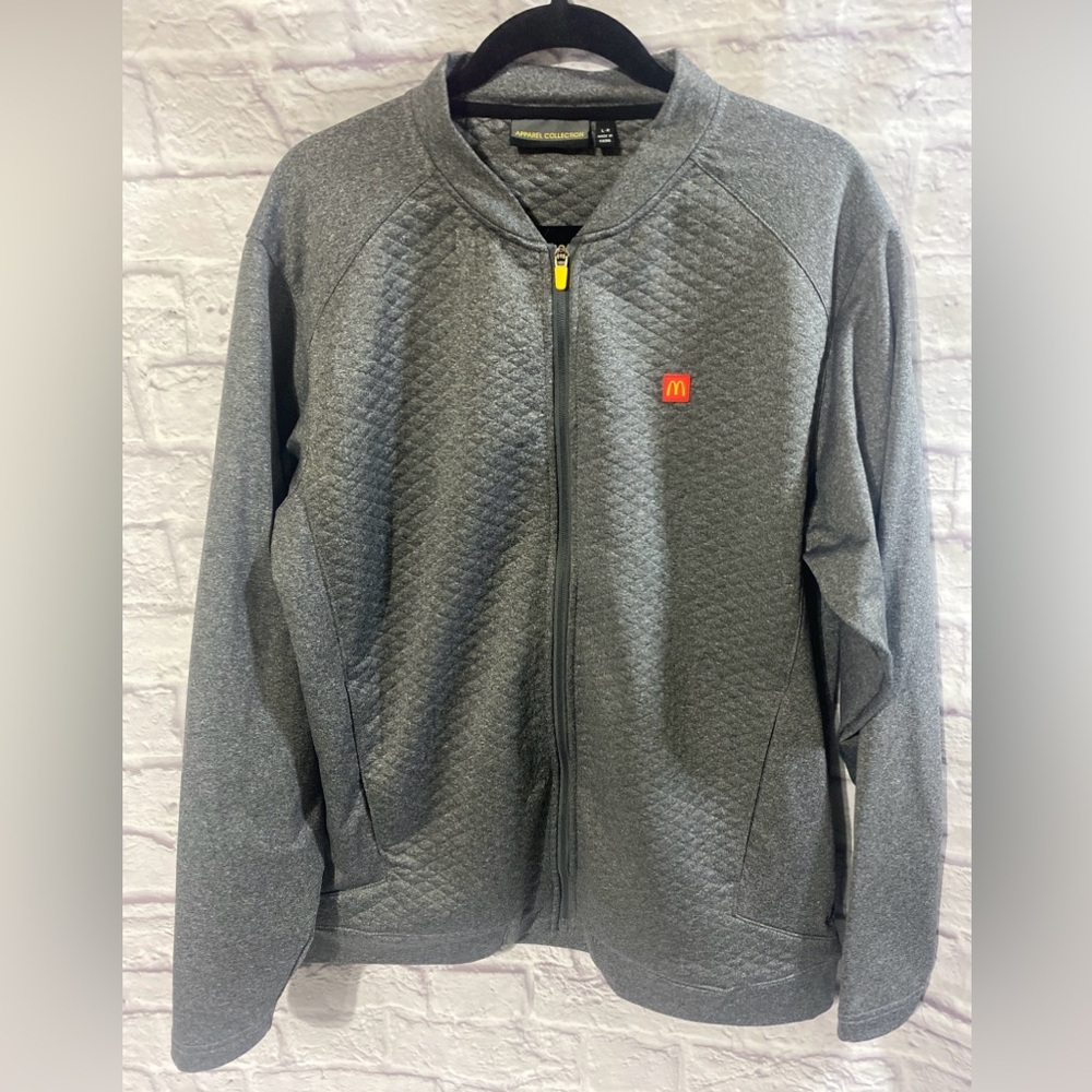 McDonald’s Apparel Collection Lightweight Performance Jacket Size L R Grey